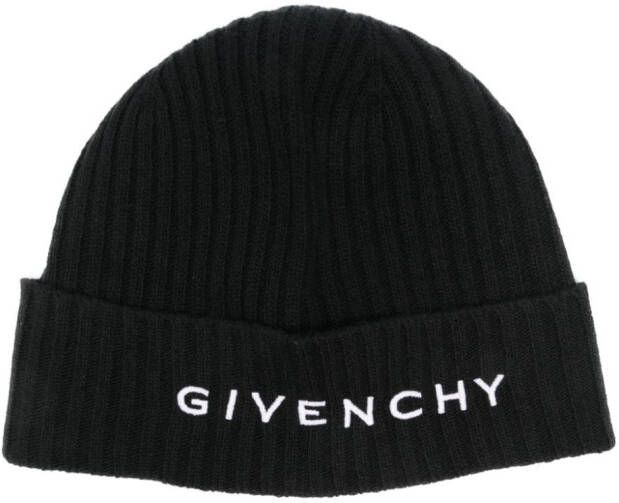Givenchy Muts met logopatch Zwart