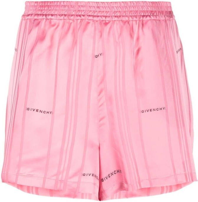 Givenchy Shorts met geborduurd logo Roze