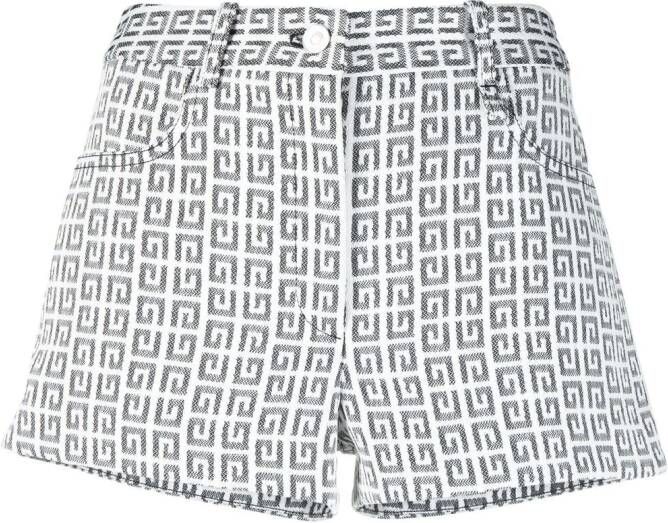 Givenchy Shorts met geborduurd logo Zwart