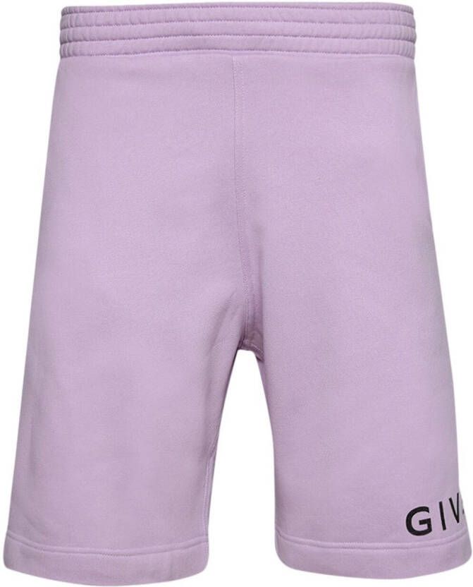 Givenchy Shorts met logoprint Paars