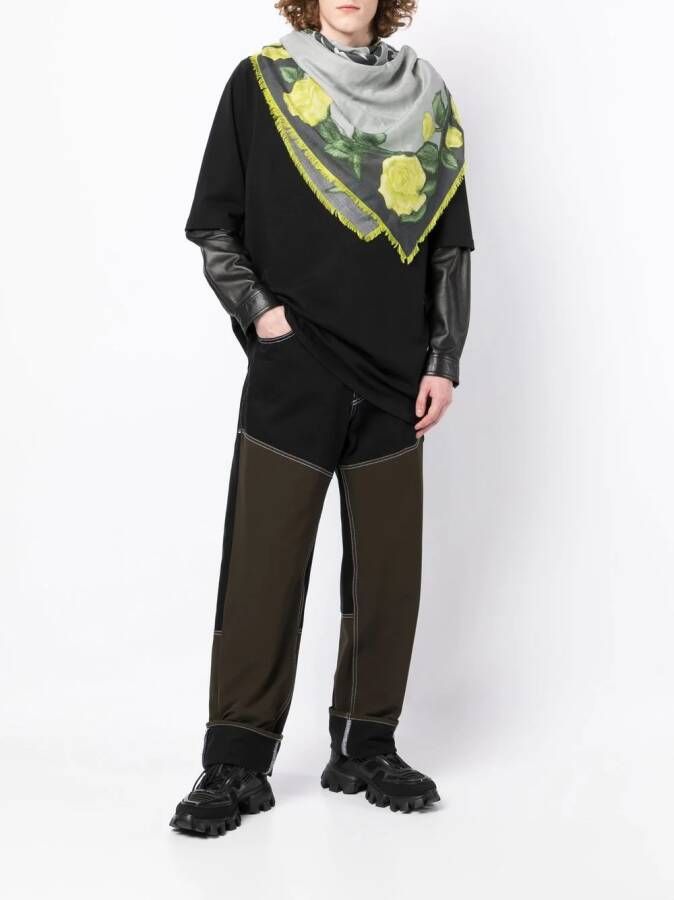 Givenchy Sjaal met bloemenprint Groen