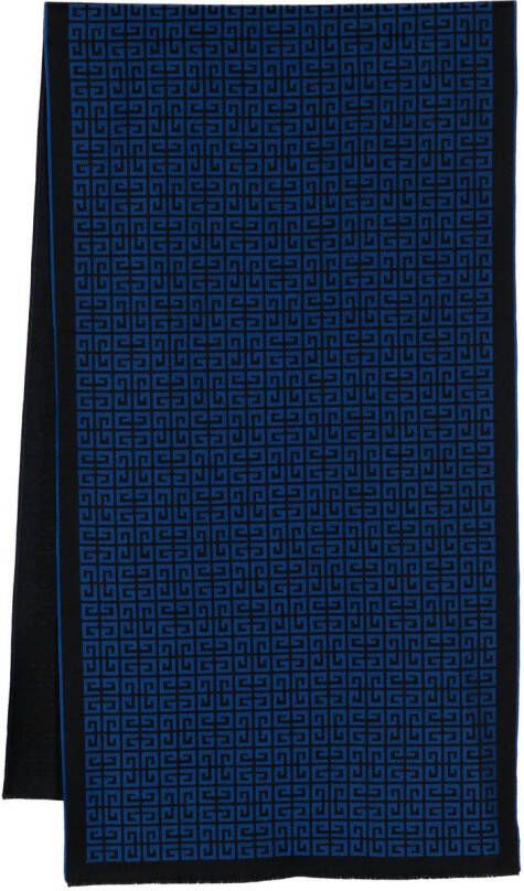 Givenchy Sjaal met Greca print Blauw