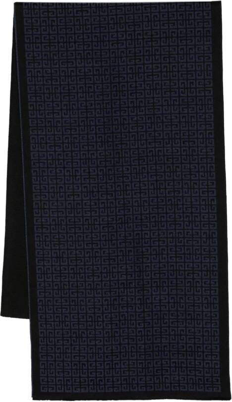 Givenchy Sjaal met logo-jacquard Zwart