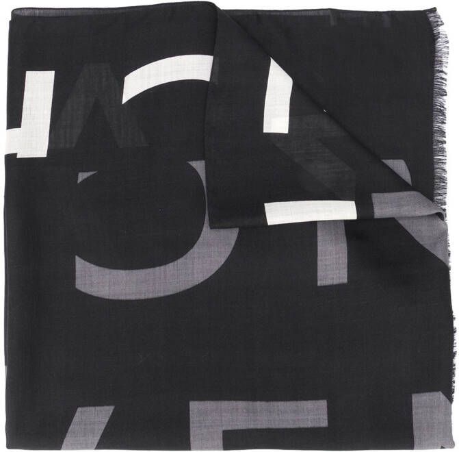 Givenchy Sjaal met logo Zwart