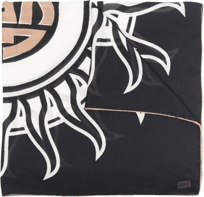 Givenchy Sjaal met logoprint Zwart