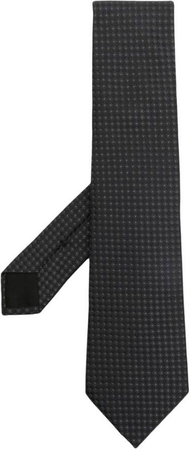 Givenchy Stropdas met geometrisch patroon Zwart