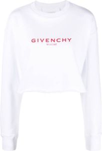 Givenchy Sweater met geborduurd logo Wit