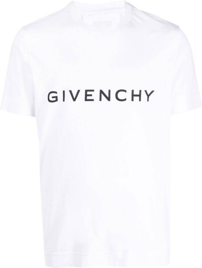 Givenchy T-shirt met logoprint Wit