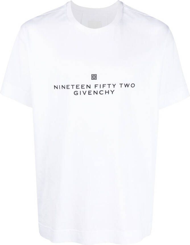 Givenchy T-shirt met tekst Wit