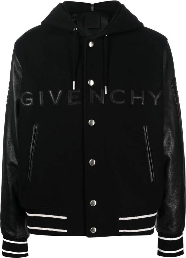 Givenchy Universiteitsjack met capuchon Zwart