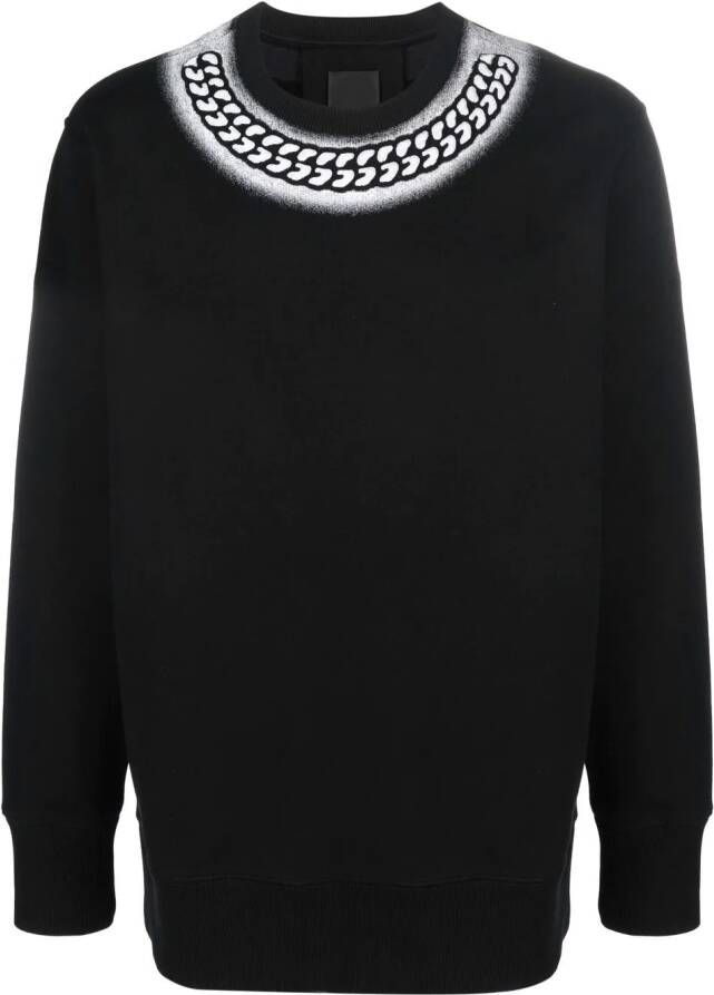 Givenchy x Chito sweater met kettingprint Zwart