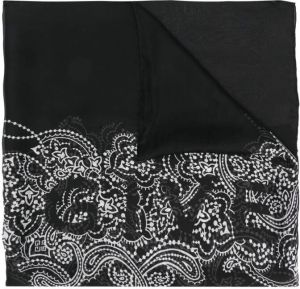 Givenchy zijden sjaal Zwart