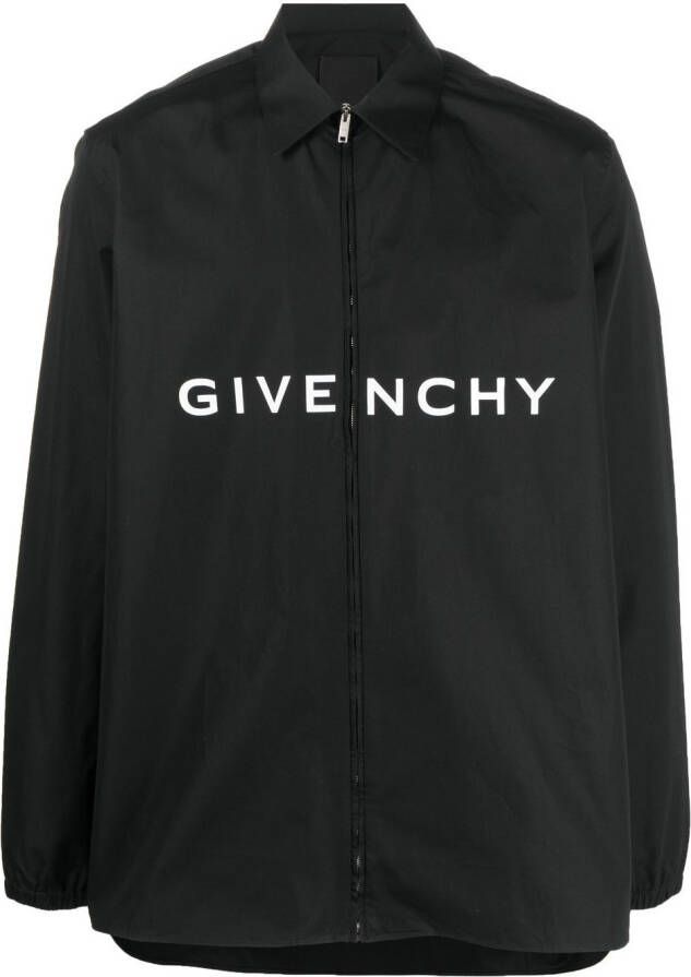 Givenchy Overhemd met logoprint Zwart