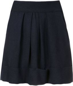 Gloria Coelho Mini-plooirok Blauw