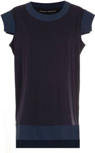 Gloria Coelho T-shirt met vlakken Blauw