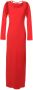 Gloria Coelho Uitgesneden midi-jurk Rood - Thumbnail 1