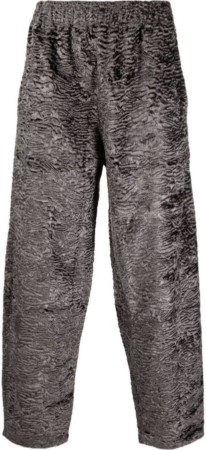 GmbH Broek met grafische print Grijs