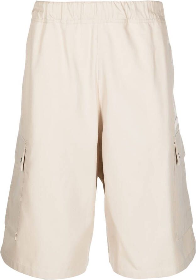 GmbH Bermuda shorts met elastische taille Beige