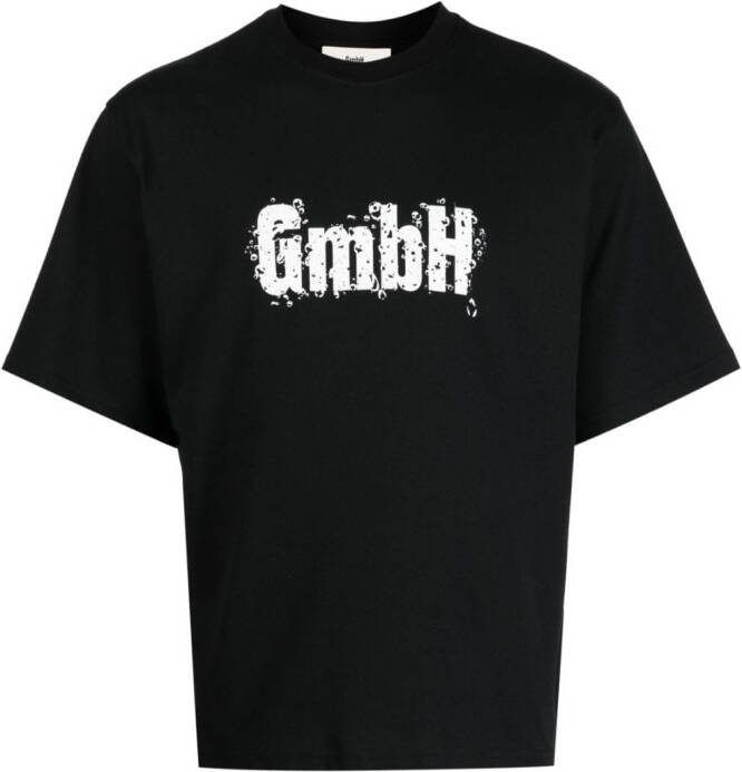 GmbH T-shirt met logoprint Zwart