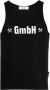 GmbH Tanktop met logoprint Zwart - Thumbnail 1