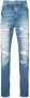 God's Masterful Children geripte straight-leg jeans Blauw - Thumbnail 1