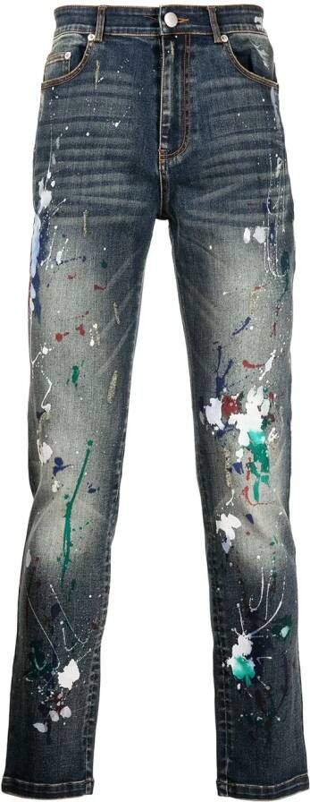 God's Masterful Children Jeans met print Blauw