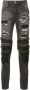 God's Masterful Children zipped ripped skinny jeans Zwart - Thumbnail 1