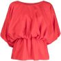 Goen.J Blouse met pofmouwen Rood - Thumbnail 1