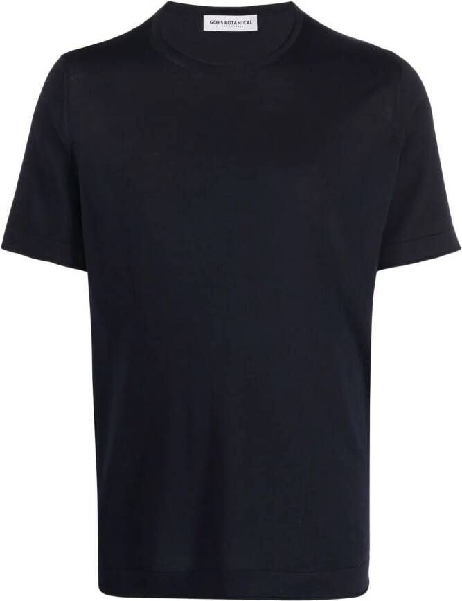 GOES BOTANICAL Fijngebreid T-shirt Blauw