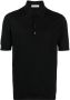 GOES BOTANICAL Poloshirt van merinowol Zwart - Thumbnail 1