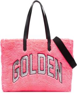 Golden Goose California shopper met geborduurd logo Roze