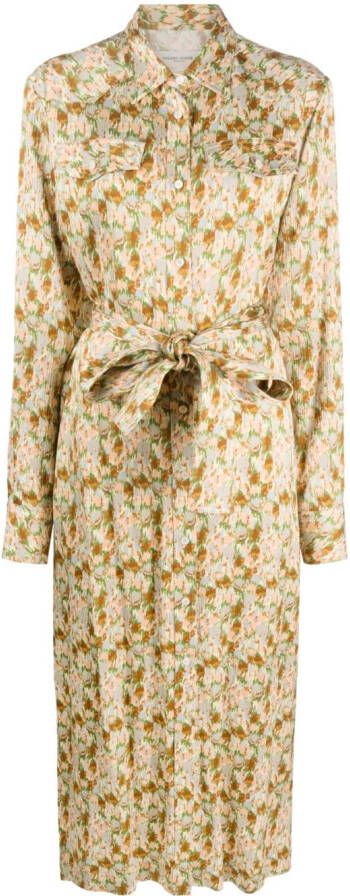 Golden Goose Maxi-jurk met bloemenprint Groen
