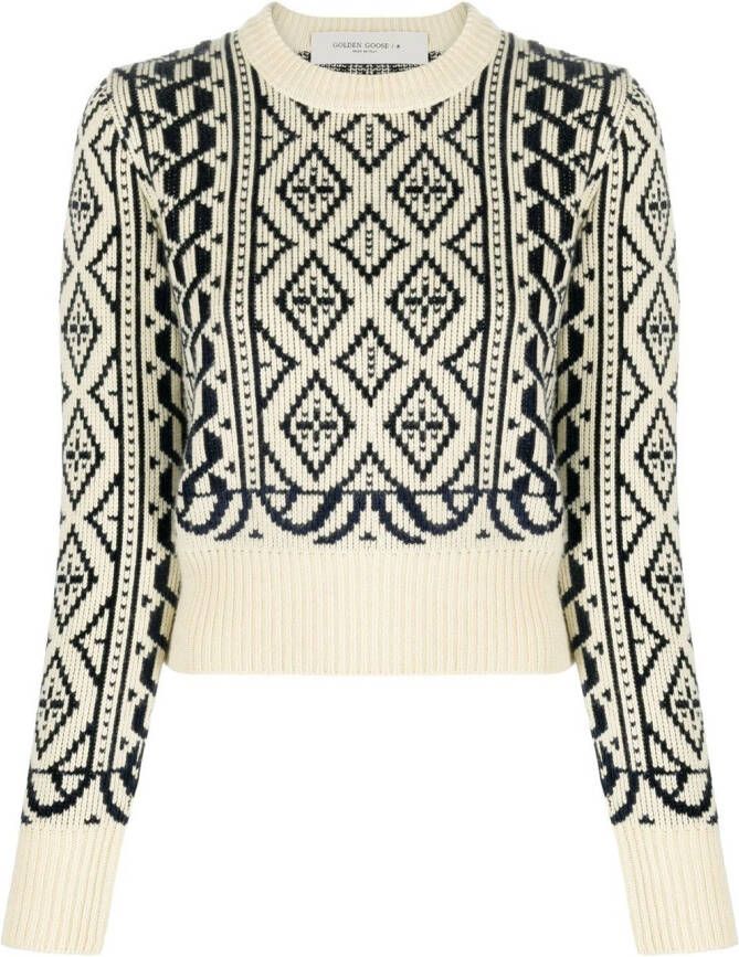 Golden Goose Cropped trui Beige