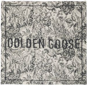 Golden Goose Sjaal met logoprint Beige