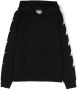 Golden Goose Kids Hoodie met sterrenprint Zwart - Thumbnail 1