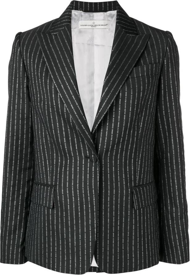 Golden Goose krijtstreep blazer Blauw
