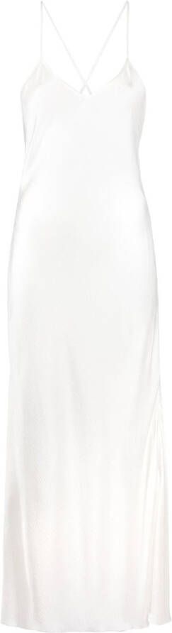 Golden Goose Maxi-jurk met gekruiste bandjes Wit