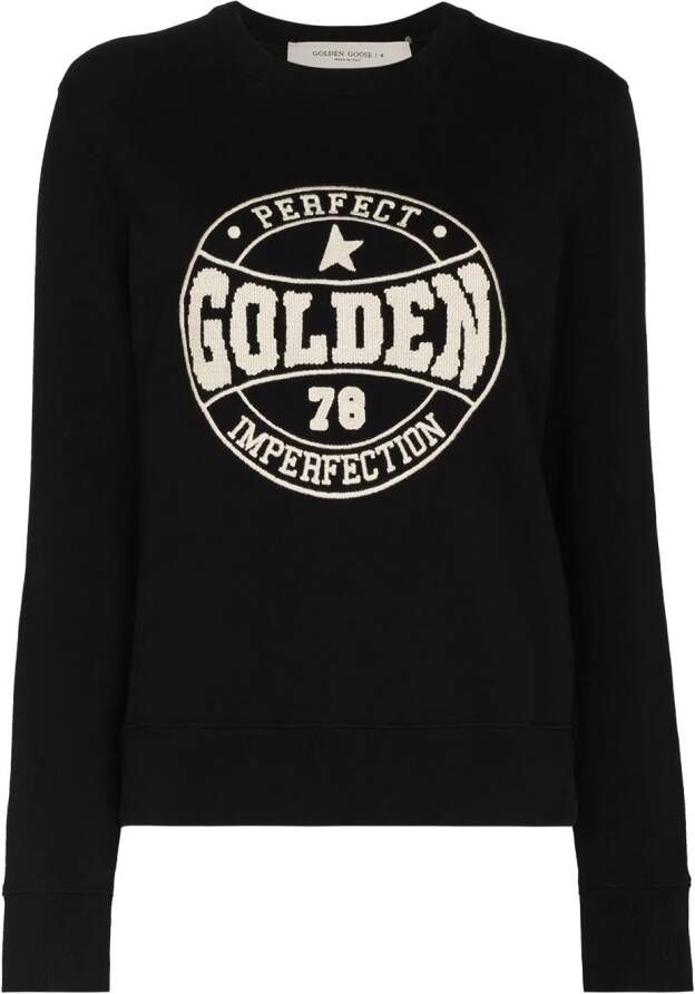 Golden Goose Sweater met logoprint Zwart