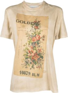 Golden Goose T-shirt met print Beige