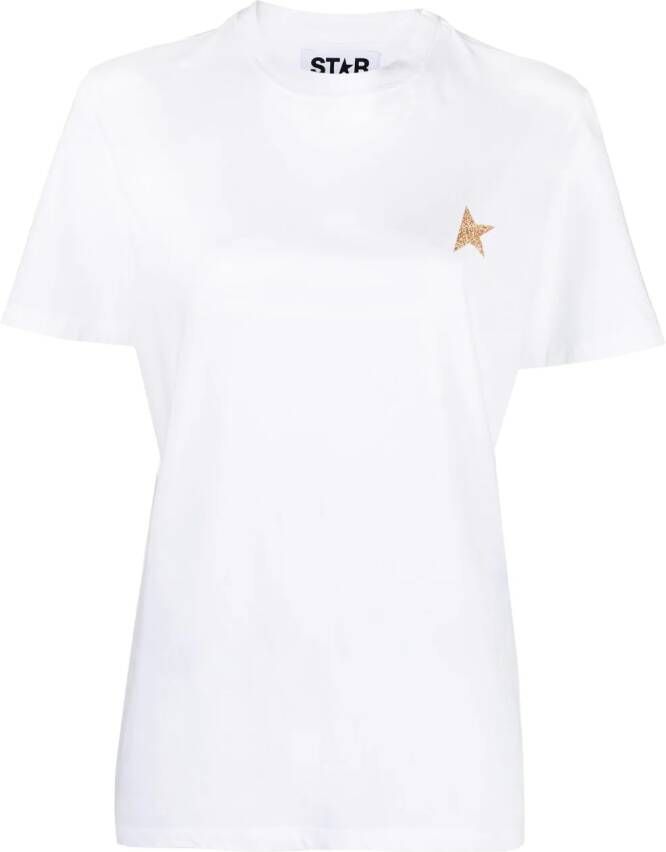 Golden Goose T-shirt met sterrenprint Wit