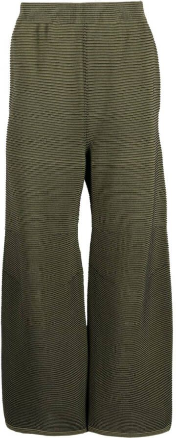 Goldwin 0 Ribgebreide broek Groen