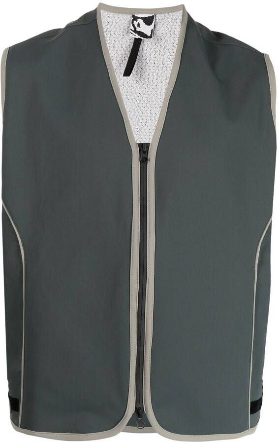 GR10K Bodywarmer met rits Groen - Foto 1