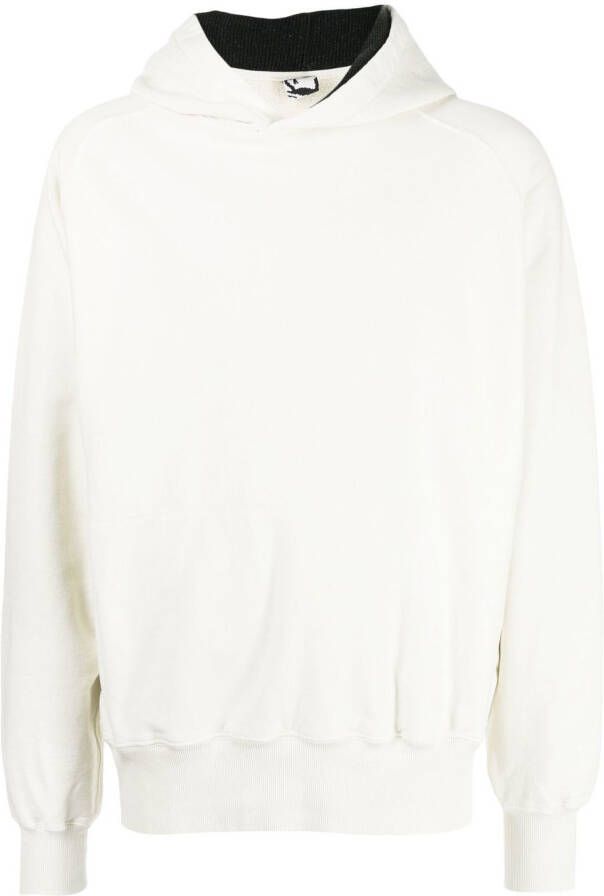 GR10K Hoodie met print Wit