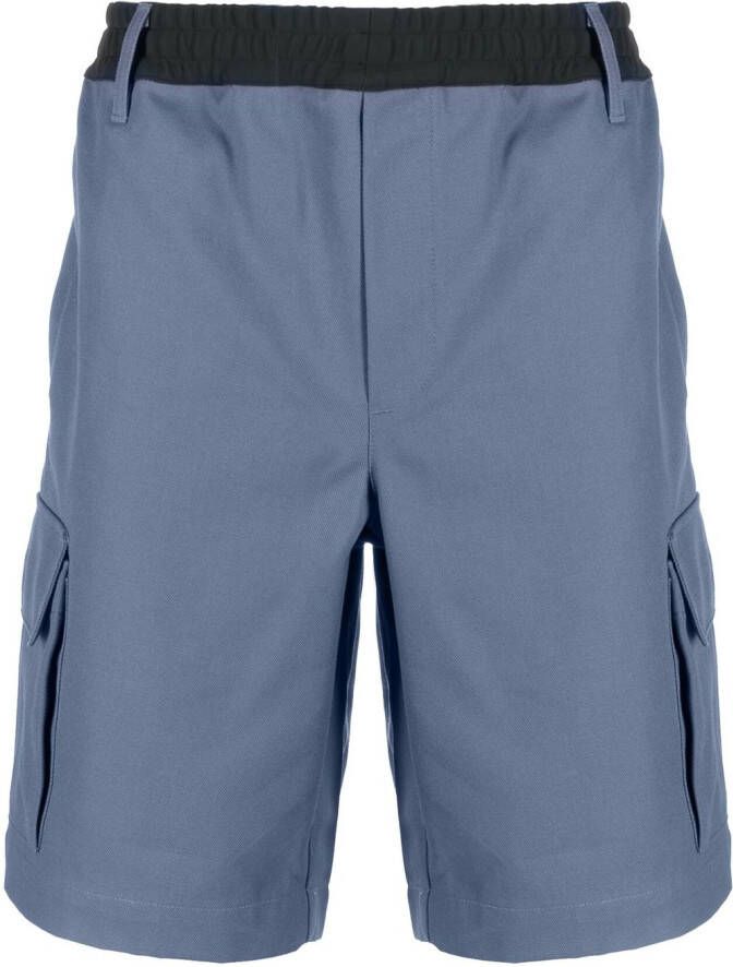 GR10K Shorts met elastische tailleband Blauw
