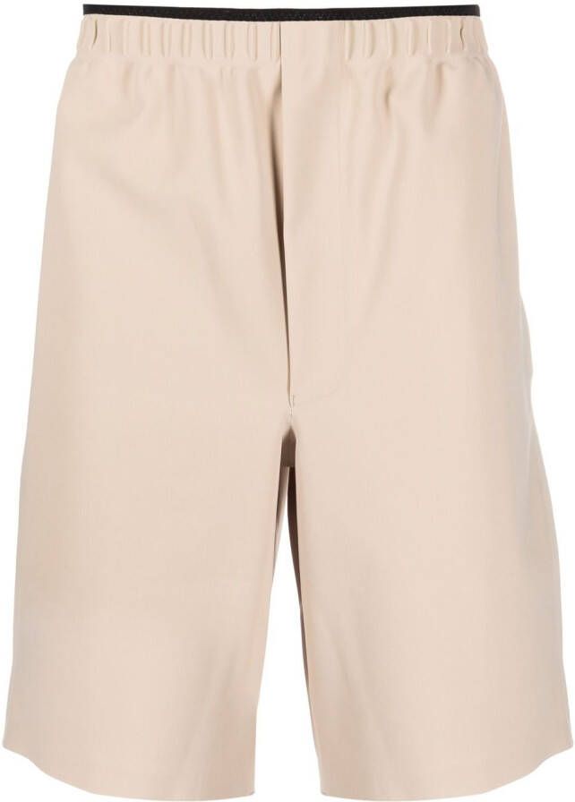 GR10K Shorts met elastische tailleband Beige