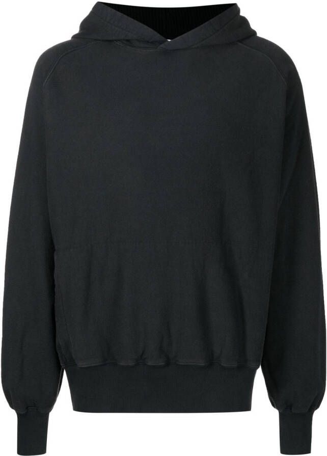 GR10K Katoenen hoodie Zwart