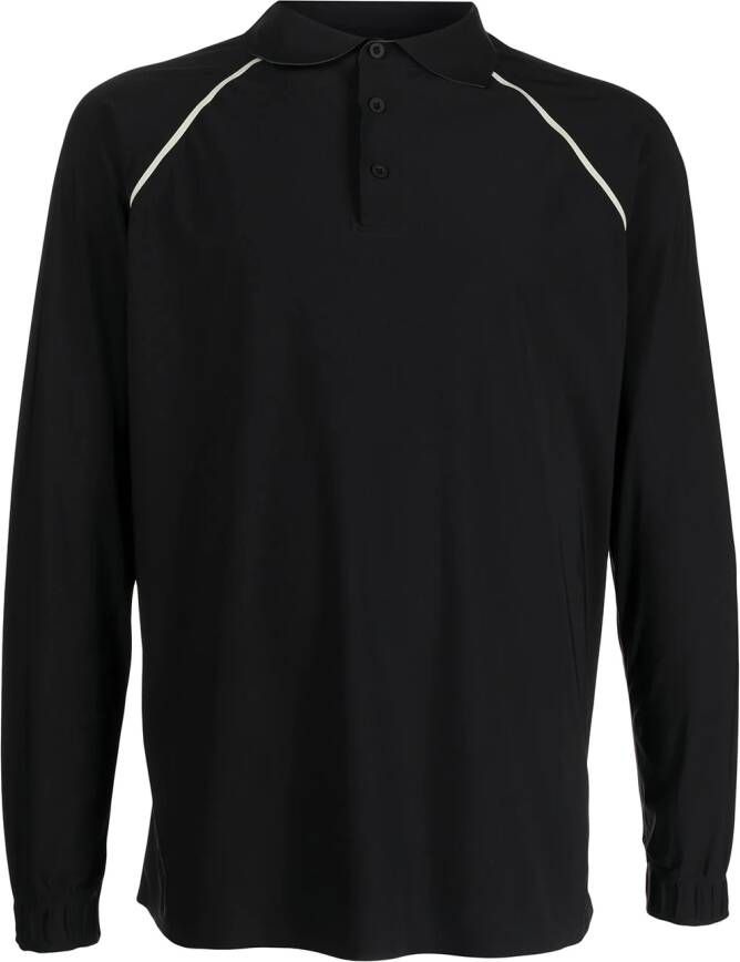 GR10K Poloshirt met lange mouwen Zwart