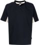 GR10K T-shirt met V-hals Blauw - Thumbnail 1