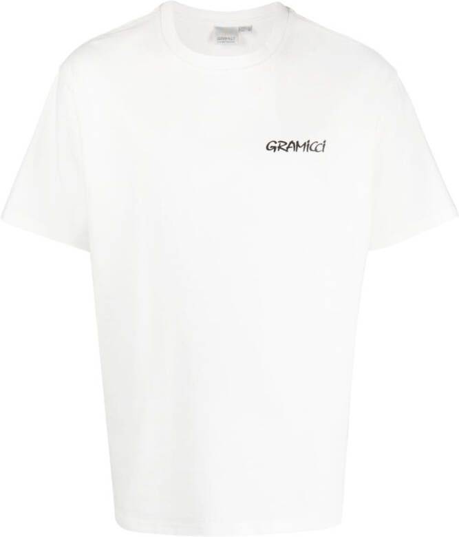 Gramicci T-shirt met bloemenprint Wit