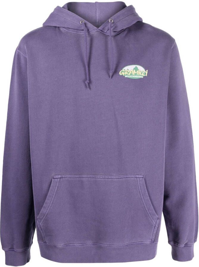 Gramicci Hoodie met logoprint Paars
